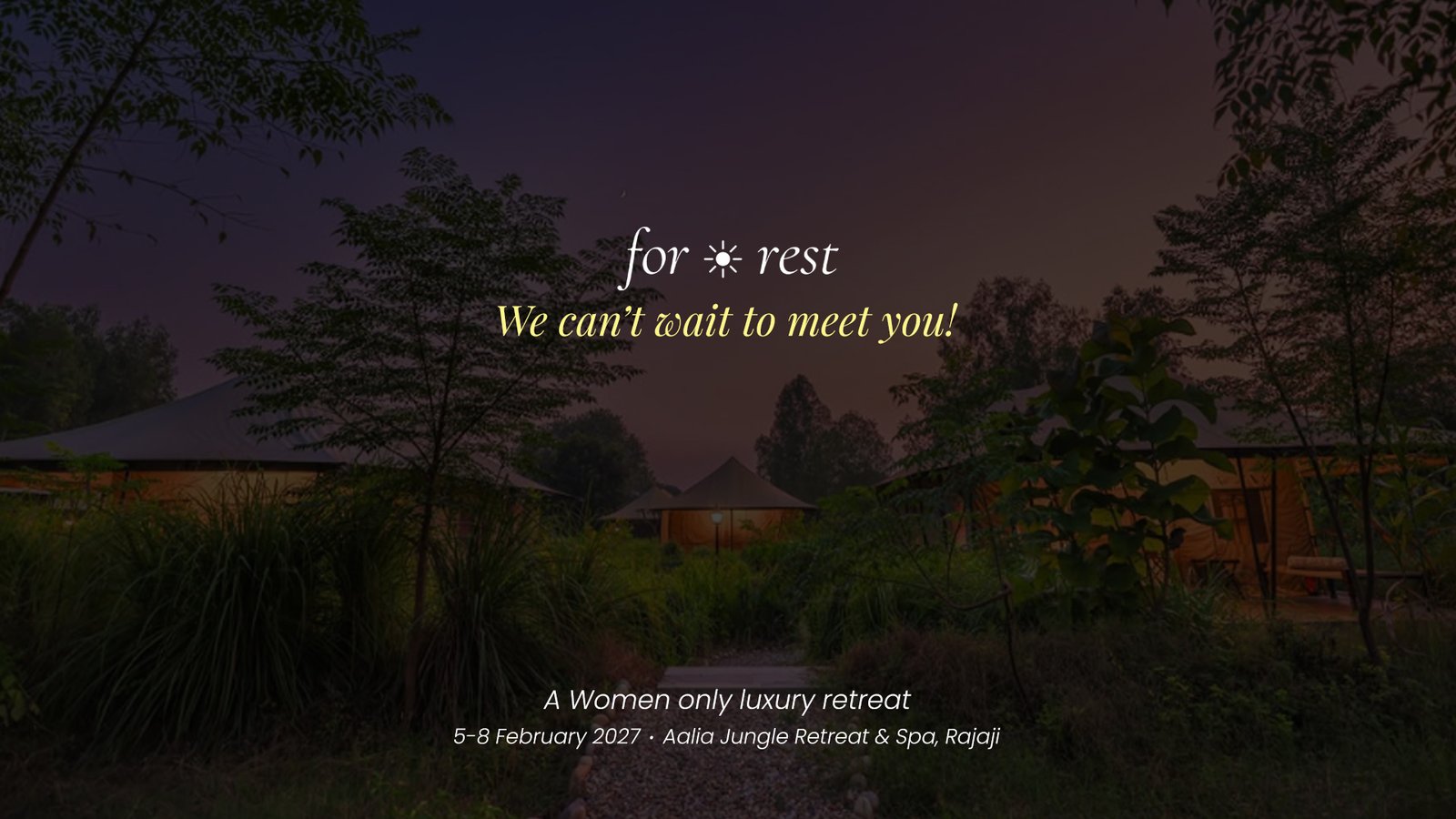 For Rest women-only luxury retreat